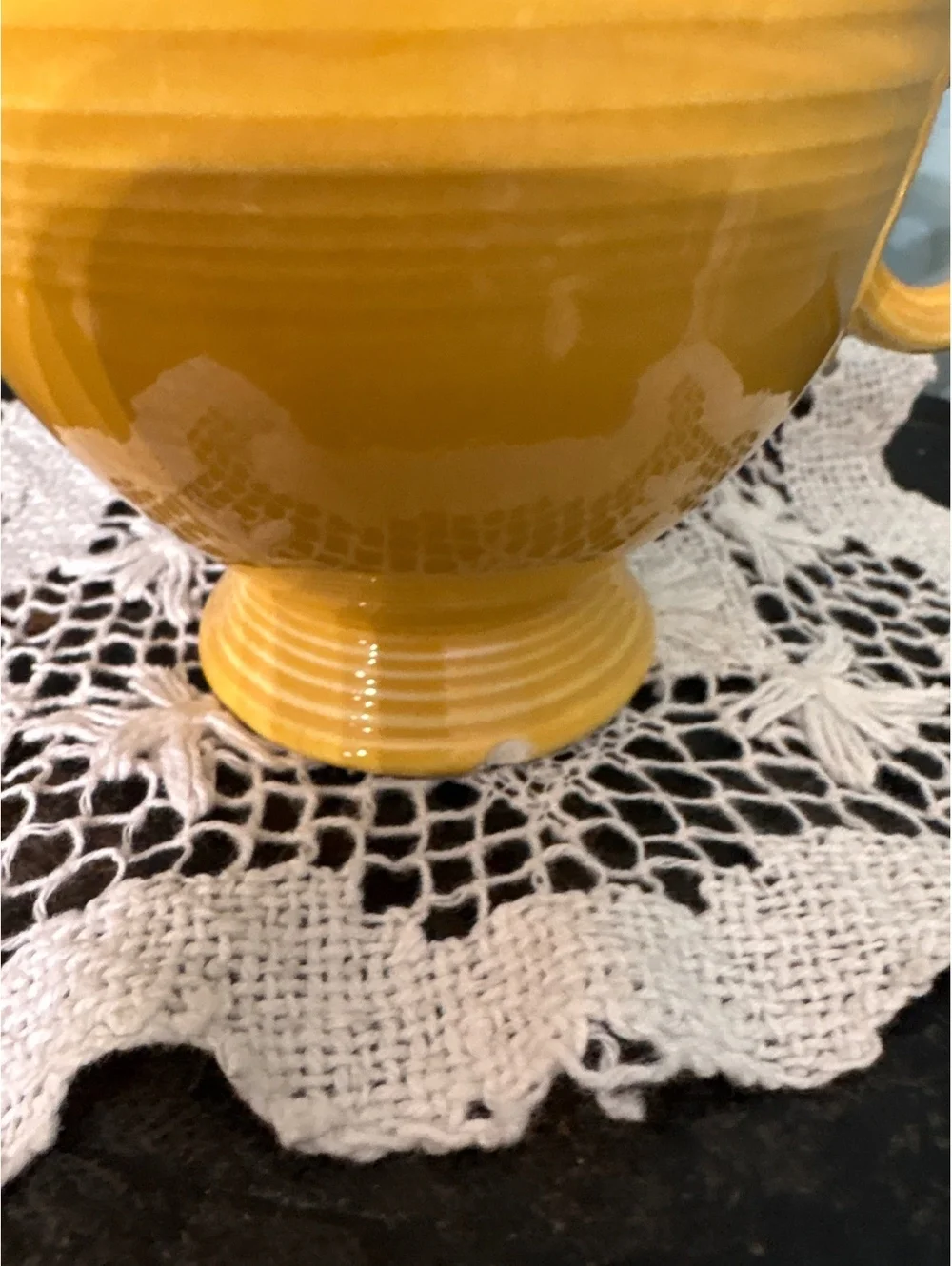 Fiesta Dark Yellow Creamer Anniversary Edition